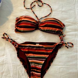 Striped bikini